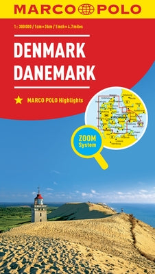 Denmark Marco Polo Map by Polo, Marco