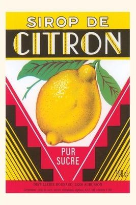 Vintage Journal Lemon Syrup Label by Found Image Press