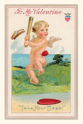 Vintage Journal Take your Base, Cupid at Bat by Found Image Press