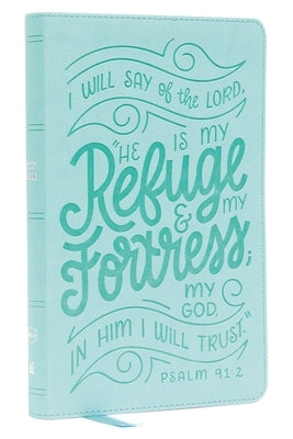Nkjv, Thinline Youth Edition Bible, Verse Art Cover Collection, Leathersoft, Teal, Red Letter, Comfort Print: Holy Bible, New King James Version by Thomas Nelson