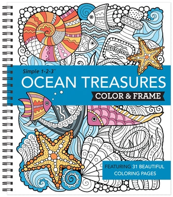 Color & Frame - Ocean Treasures (Adult Coloring Book) by New Seasons