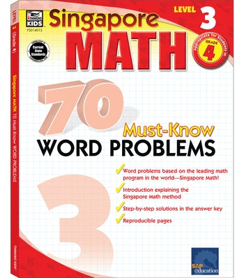 70 Must-Know Word Problems, Grade 4 by Singapore Asian Publishers