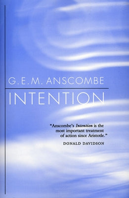 Intention by Anscombe, G. E. M.