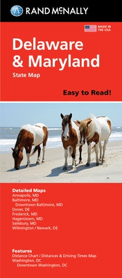 Rand McNally Easy to Read: Delaware, Maryland State Map by Rand McNally