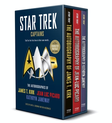 Star Trek Captains - The Autobiographies: Boxed Set with Slipcase and Character Portrait Art of Kirk, Picard and Janeway Autobiographies by McCormack, Una