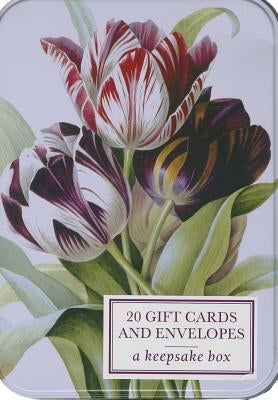 Tin Box of 20 Gift Cards and Envelopes: Redoute Tulip: A Keepsake Tin Box Featuring 20 High-Quality Fine-Art Gift Cards and Envelopes by Peony Press