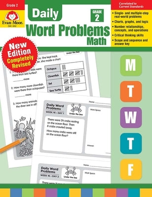 Daily Word Problems Math, Grade 2 Teacher Edition by Evan-Moor Corporation