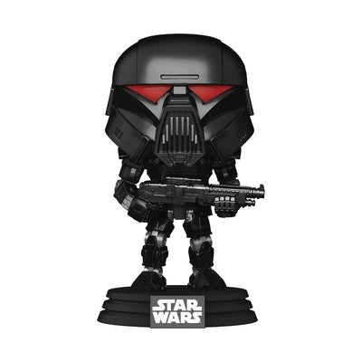 Pop Star Wars Mandalorian Dark Trooper Vinyl Figure by Funko