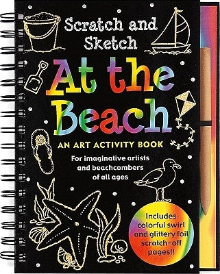 Scratch & Sketch at the Beach (Trace-Along) [With Wooden Stylus] by Peter Pauper Press, Inc