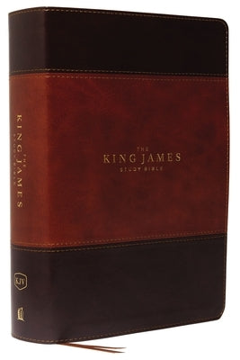 The King James Study Bible, Imitation Leather, Brown, Full-Color Edition by Thomas Nelson