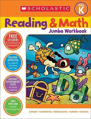 Reading & Math Jumbo Workbook: Grade Prek by Cooper, Terry