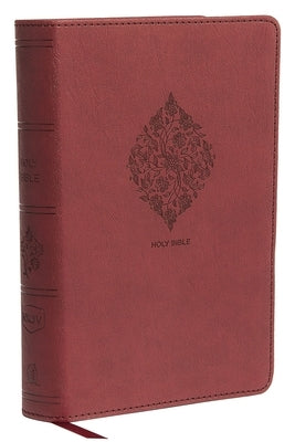 NKJV, Reference Bible, Compact Large Print, Imitation Leather, Burgundy, Red Letter Edition, Comfort Print by Thomas Nelson