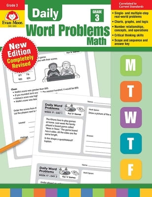 Daily Word Problems Math, Grade 3 Teacher Edition by Evan-Moor Corporation