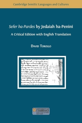 Sefer ha-Pardes by Jedaiah ha-Penini by Torollo, David