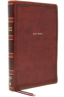 Nkjv, Thinline Bible, Giant Print, Leathersoft, Brown, Thumb Indexed, Red Letter Edition, Comfort Print: Holy Bible, New King James Version by Thomas Nelson