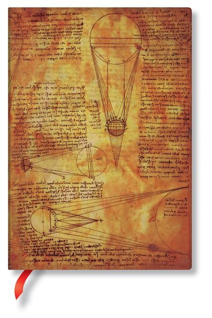 Sun & Moonlight Softcover Flexis MIDI 176 Pg Lined Leonardo's Sketches by Paperblanks Journals Ltd