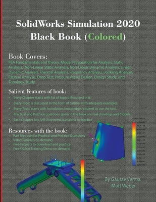 SolidWorks Simulation 2020 Black Book (Colored) by Verma, Gaurav