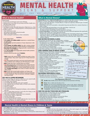 Mental Health - Signs & Support: A Quickstudy Laminated Reference Guide by McCaffrey, Jodi
