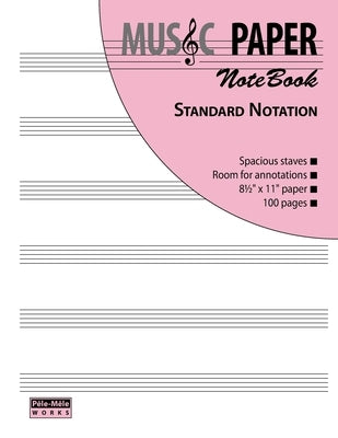 MUSIC PAPER NoteBook - Standard Notation by Mashhour, Ashkan