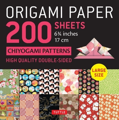 Origami Paper 200 Sheets Chiyogami Patterns 6 3/4 (17cm): Tuttle Origami Paper: Double-Sided Origami Sheets with 12 Different Patterns (Instructions f by Tuttle Publishing