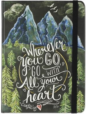 Jrnl Mid Wherever You Go...Heart by Peter Pauper Press, Inc