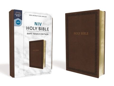 NIV, Holy Bible, Soft Touch Edition, Imitation Leather, Brown, Comfort Print by Zondervan