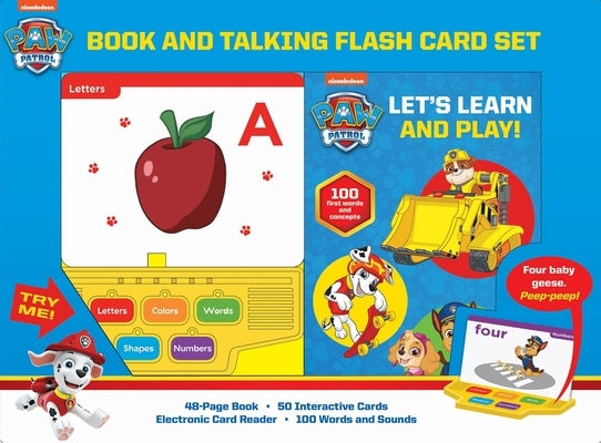 Nickelodeon Paw Patrol: Let's Learn and Play! Book and Talking Flash Card Sound Book Set by Pi Kids