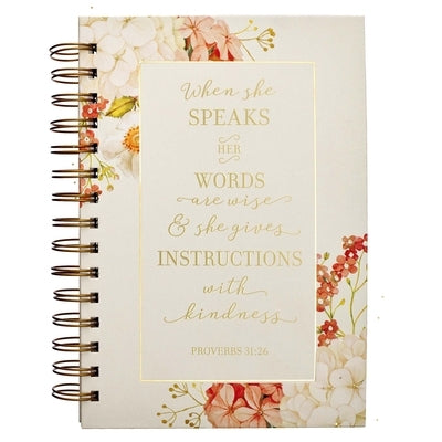 Journal Wirebound Floral When by 