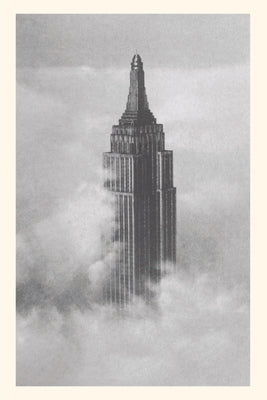 Vintage Journal Empire State Building in Clouds by Found Image Press