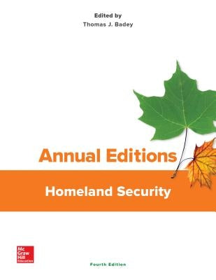 Annual Editions: Homeland Security by Badey, Thomas