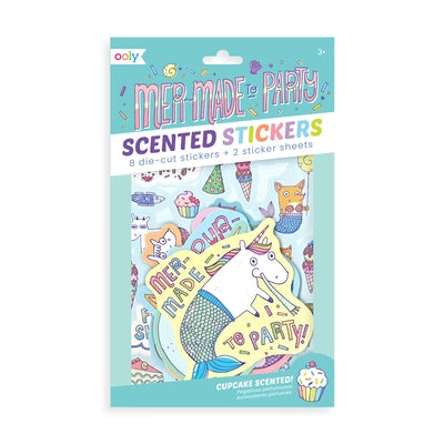 Scented Scratch Stickers: Mer-Made to Party (2 Sticker Sheets + 8 Jumbo Stickers) by Ooly