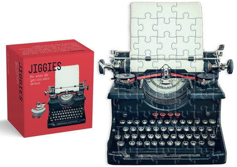Typewriter Jiggie Puzzle: Die-Cut 86-Piece Jigsaw by Gibbs Smith