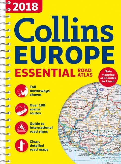 2018 Collins Europe Essential Road Atlas by Collins Maps