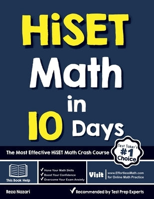 HiSET Math in 10 Days: The Most Effective HiSET Math Crash Course by Nazari, Reza