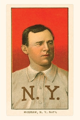 Vintage Journal Early Baseball Card, John McGraw by Found Image Press