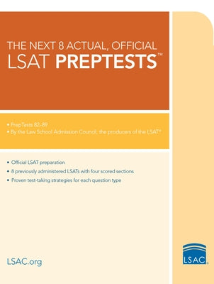 The Next 8 Actual, Official LSAT Preptests by Admission Council, Law School