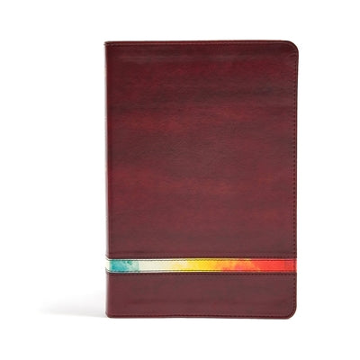 NIV Rainbow Study Bible, Maroon Leathertouch by Holman Bible Staff