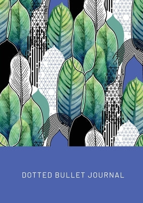 Geometric Leaves - Dotted Bullet Journal: Medium A5 - 5.83X8.27 by Blank Classic