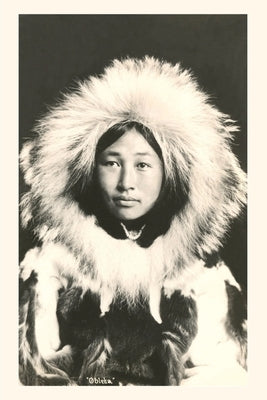 Vintage Journal Obleka, Indigenous Alaskan Woman in Traditional Clothing by Found Image Press