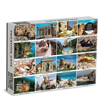 Vacation Cats 1500 Piece Puzzle by Galison