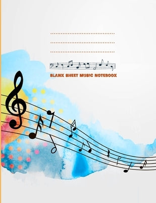 Blank sheet music notebook by M'Bloom, Mario