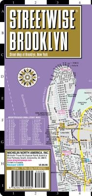 Streetwise Brooklyn Map - Laminated City Center Street Map of Brooklyn, New York by Michelin