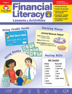 Financial Literacy Lessons and Activities, Grade 4 Teacher Resource by Evan-Moor Corporation