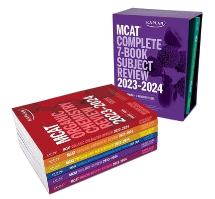 MCAT Complete 7-Book Subject Review 2023-2024, Set Includes Books, Online Prep, 3 Practice Tests by Kaplan Test Prep