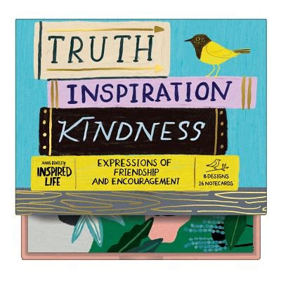Anne Bentley Inspired Life: Truth, Inspiration, Kindness Greeting Assortment Notecards by Galison