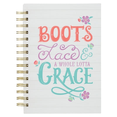 Bless Your Soul Funny Hardcover Journal Boots Lace Grace Wire Bound Notebook W/192 Lined Pages, Large by Christian Art Gifts