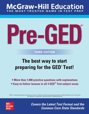 McGraw-Hill Education Pre-Ged, Third Edition by McGraw Hill Editors