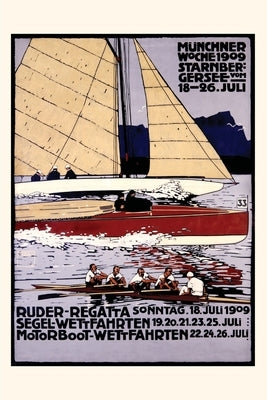 Vintage Journal Munich Rowing Regatta Poster, Germany by Found Image Press