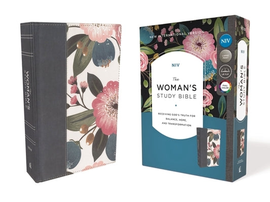 NIV, the Woman's Study Bible, Cloth Over Board, Blue Floral, Full-Color: Receiving God's Truth for Balance, Hope, and Transformation by Patterson, Dorothy Kelley