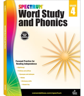 Spectrum Word Study and Phonics, Grade 4 by Spectrum